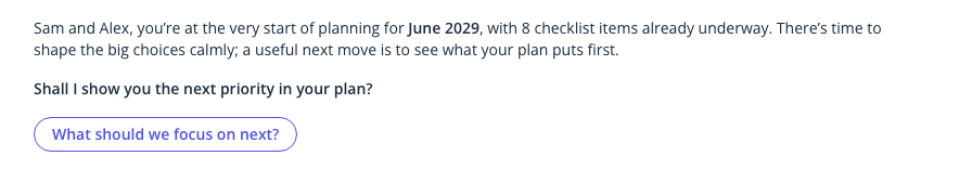 The check-in reply for couple 4