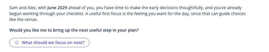 The check-in reply for couple 4
