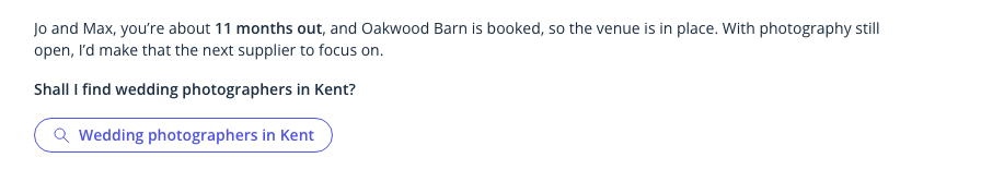 The check-in reply for couple 7