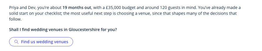 The check-in reply for couple 5
