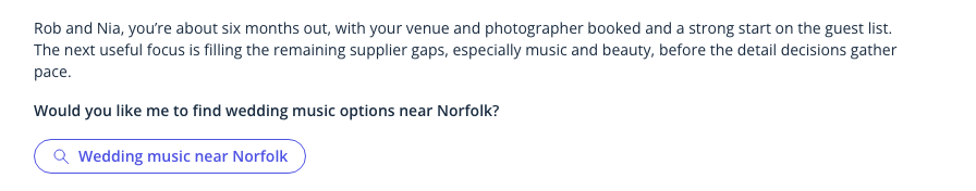 The check-in reply for couple 8