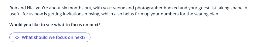The check-in reply for couple 8