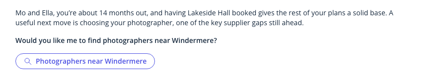 The check-in reply for couple 6